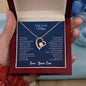 To My Lovely Mom | Thank You - Forever Love Necklace